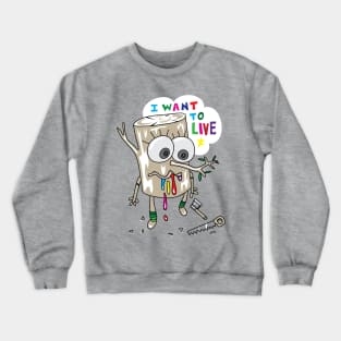 Leaf Cartoon Crewneck Sweatshirt